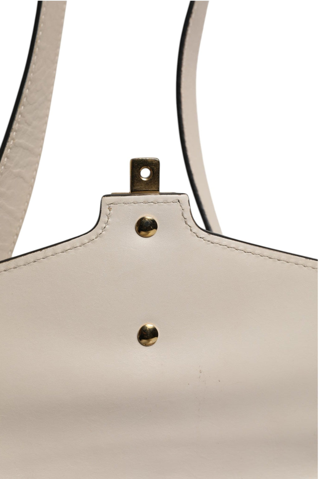 Gucci White Calfskin Leather Sylvie Crossbody Women's Bag ( )