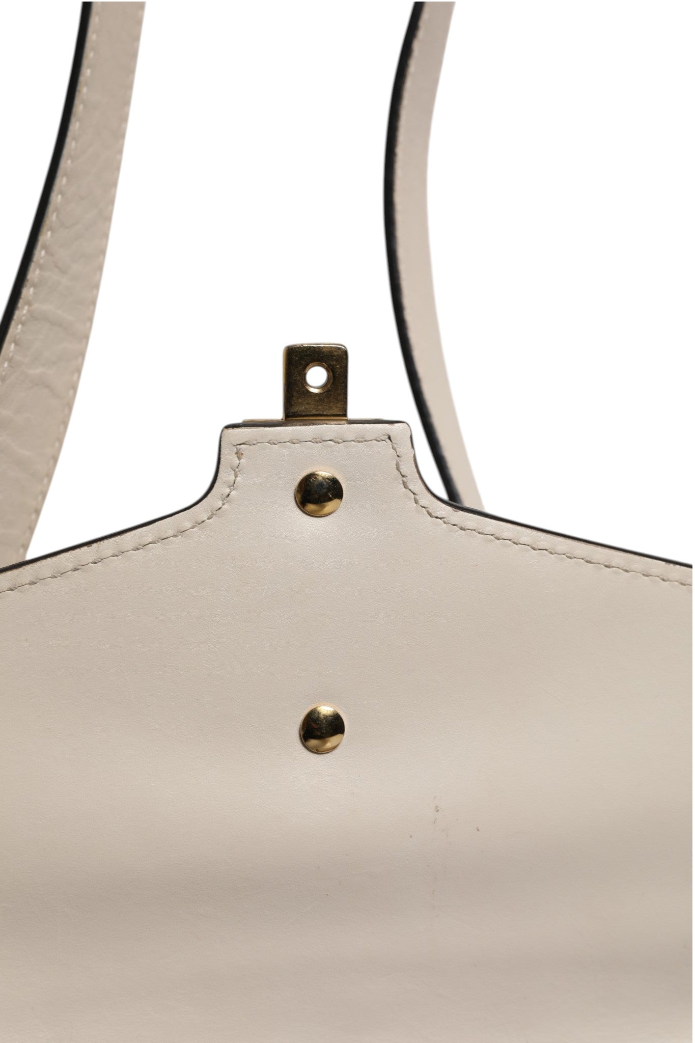 Gucci White Calfskin Leather Sylvie Crossbody Women's Bag ( )
