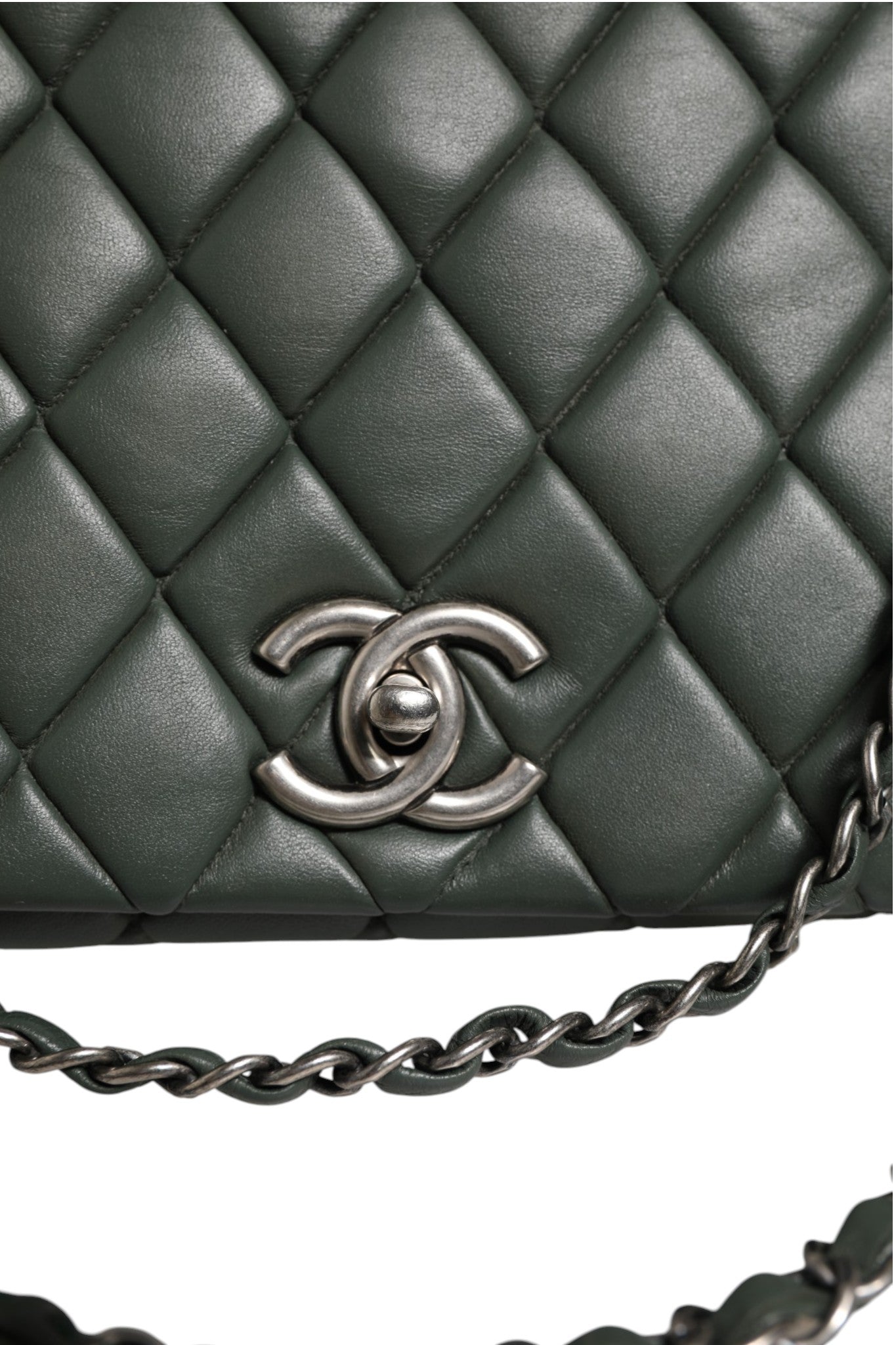 Chanel Quilted Lambskin Leather New Bubble Flap Women's Bag ( )