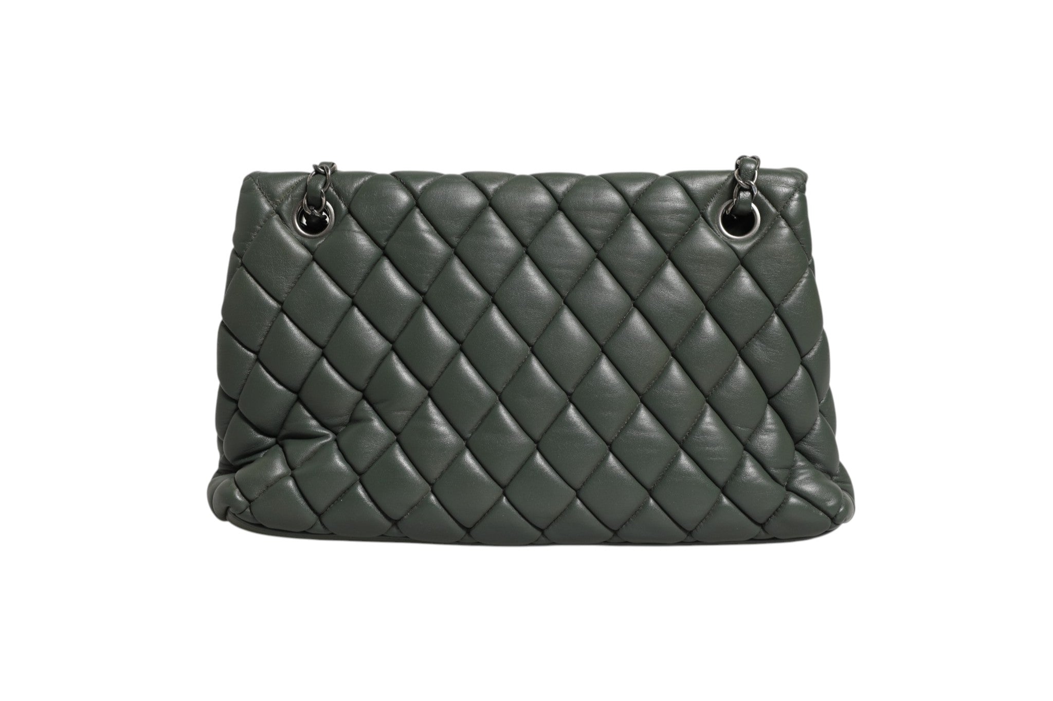 Chanel Quilted Lambskin Leather New Bubble Flap Women's Bag ( )