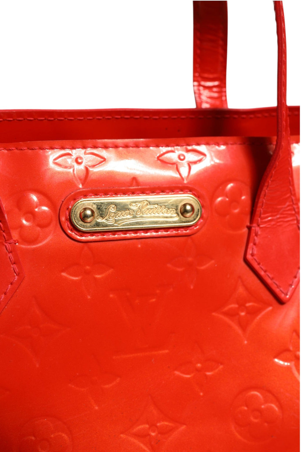 Louis Vuitton Red Monogram Vernis Wilshire Women's PM ( )