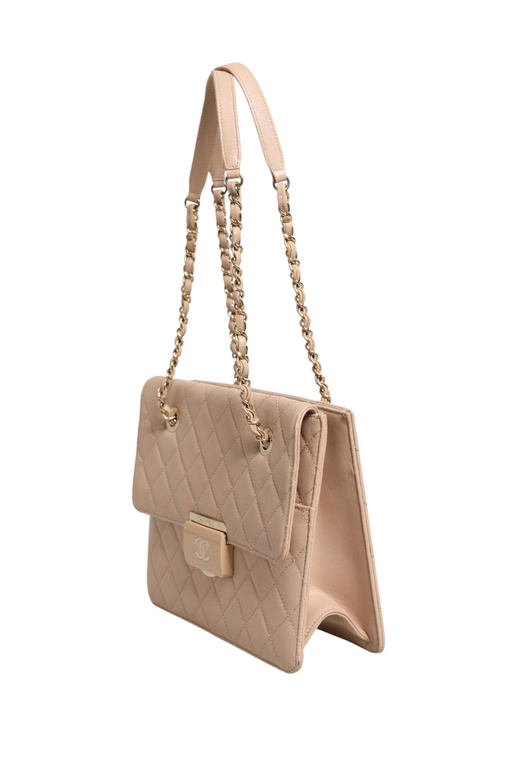 Chanel Quilted Leather Beauty Lock Flap Women's Bag ( )