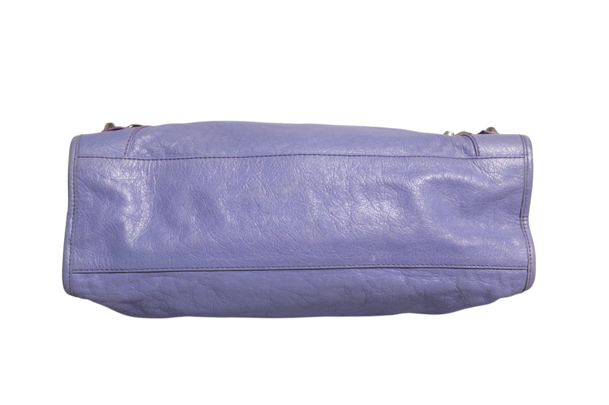 Balenciaga Purple Leather City Bag With Women's Hardware ( )
