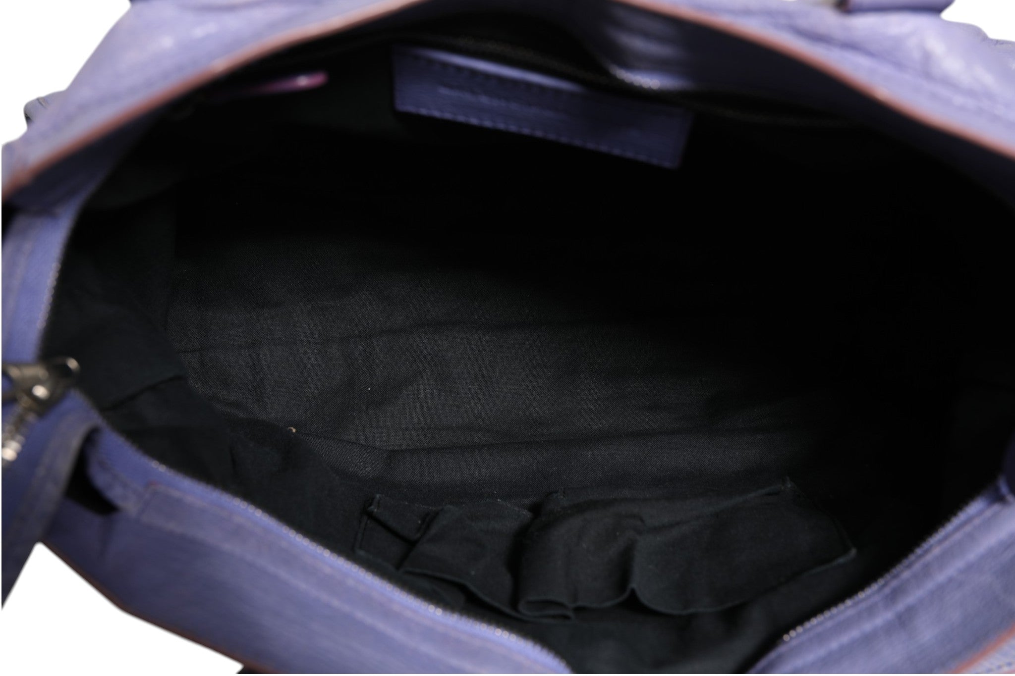 Balenciaga Purple Leather City Bag With Women's Hardware ( )