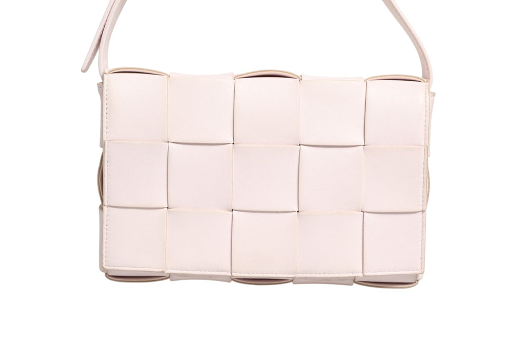 Bottega Veneta Pink Intrecciato Cassette Shoulder Women's Bag ( )