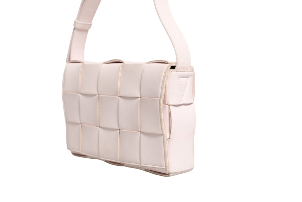 Bottega Veneta Pink Intrecciato Cassette Shoulder Women's Bag ( )