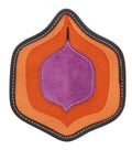 Miu Miu Purple Suede Patch Tile Brooch Pin-One Size