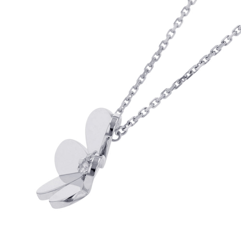 Van Cleef & Arpels Frivole Pendant Large Model Size LargeVCARD25300 18K White Gold