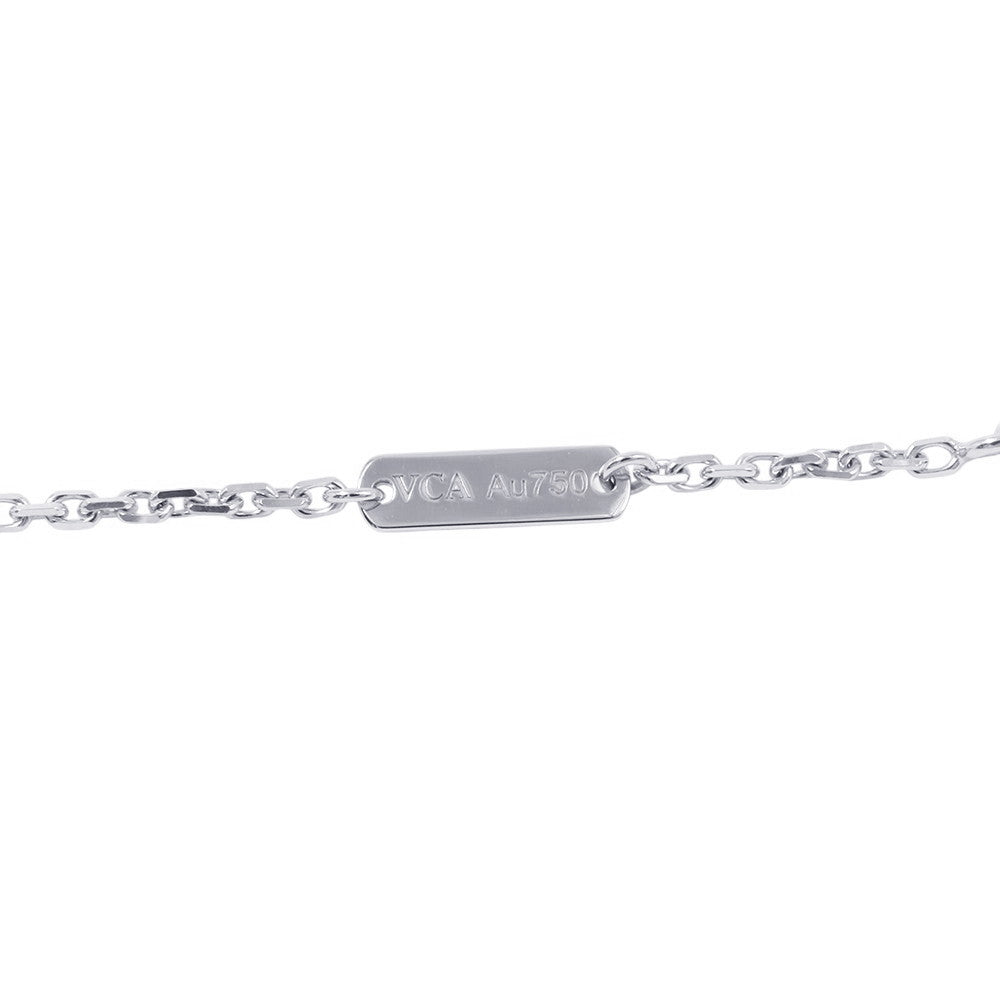 Van Cleef & Arpels Frivole Pendant Large Model Size LargeVCARD25300 18K White Gold