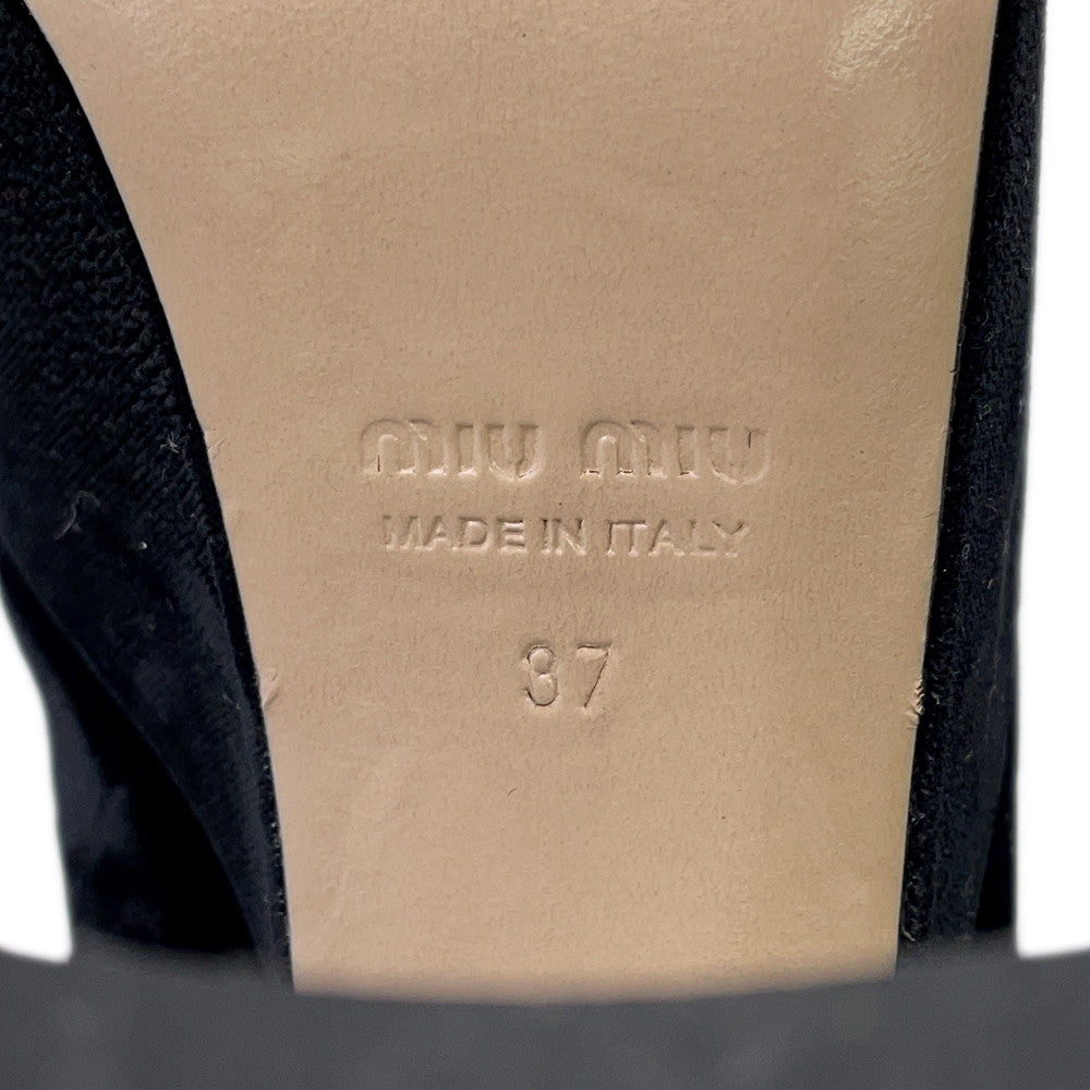 MIUMIU Pumps Black suede Size 37