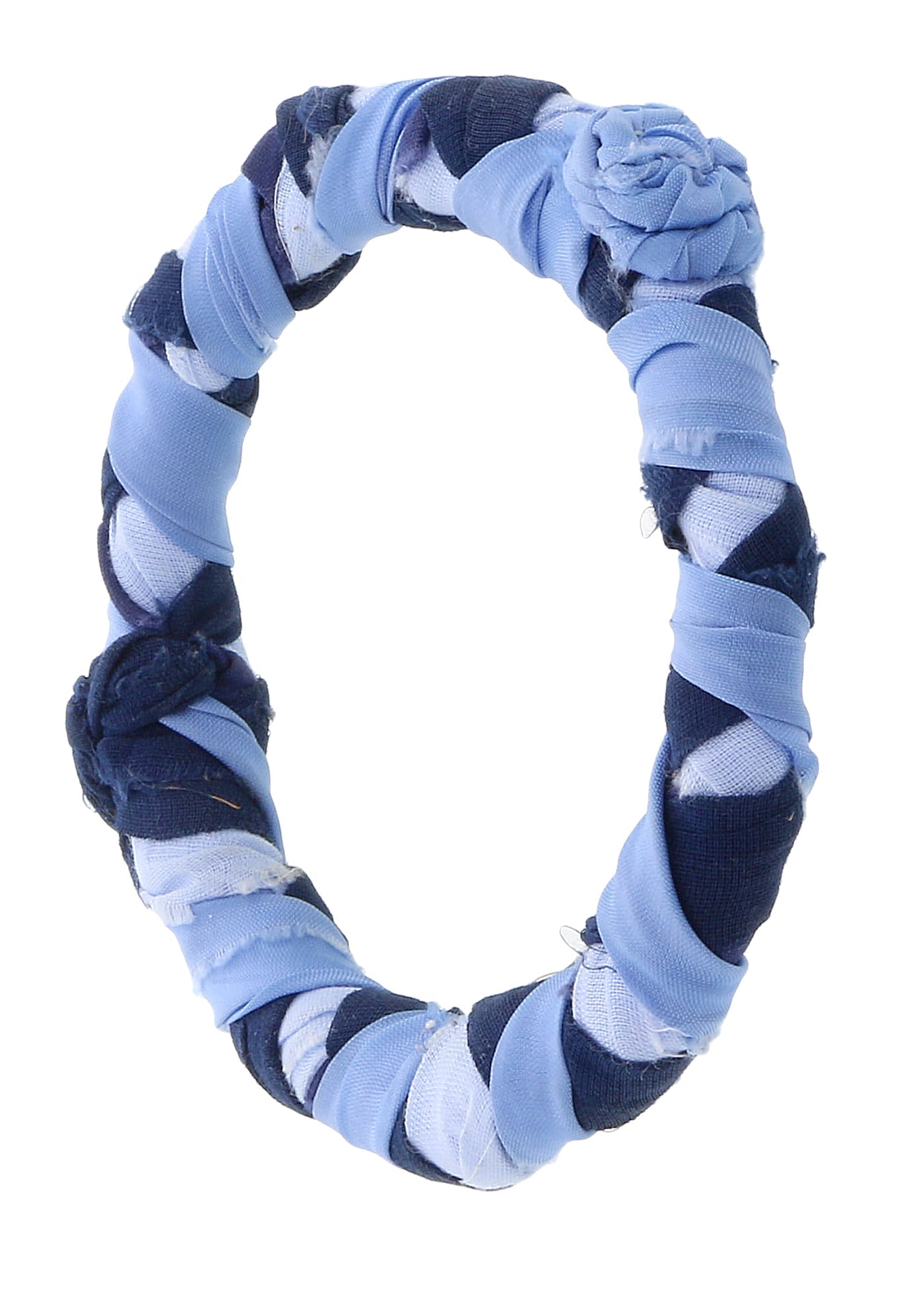 Miu Miu Blue Textile Wrap Bracelet Bangle-One Size