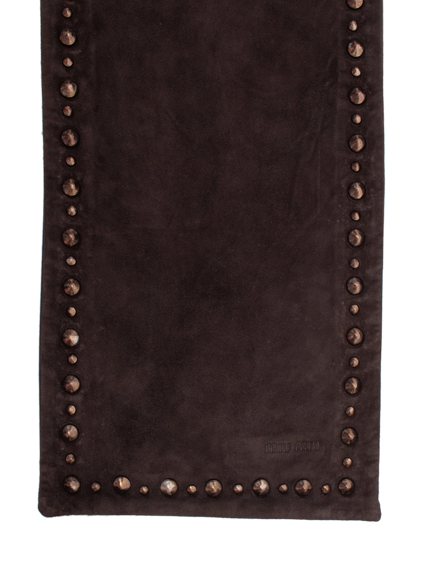 Miu Miu Leather Suede Studded Scarf Stole