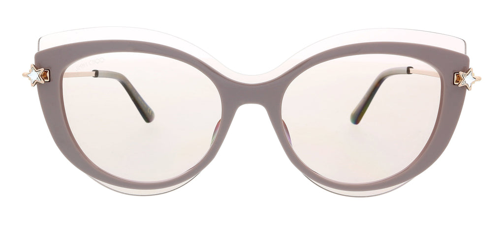 JIMMY CHOO Beige Cateye CLEAGS 0FWM K1 Sunglasses