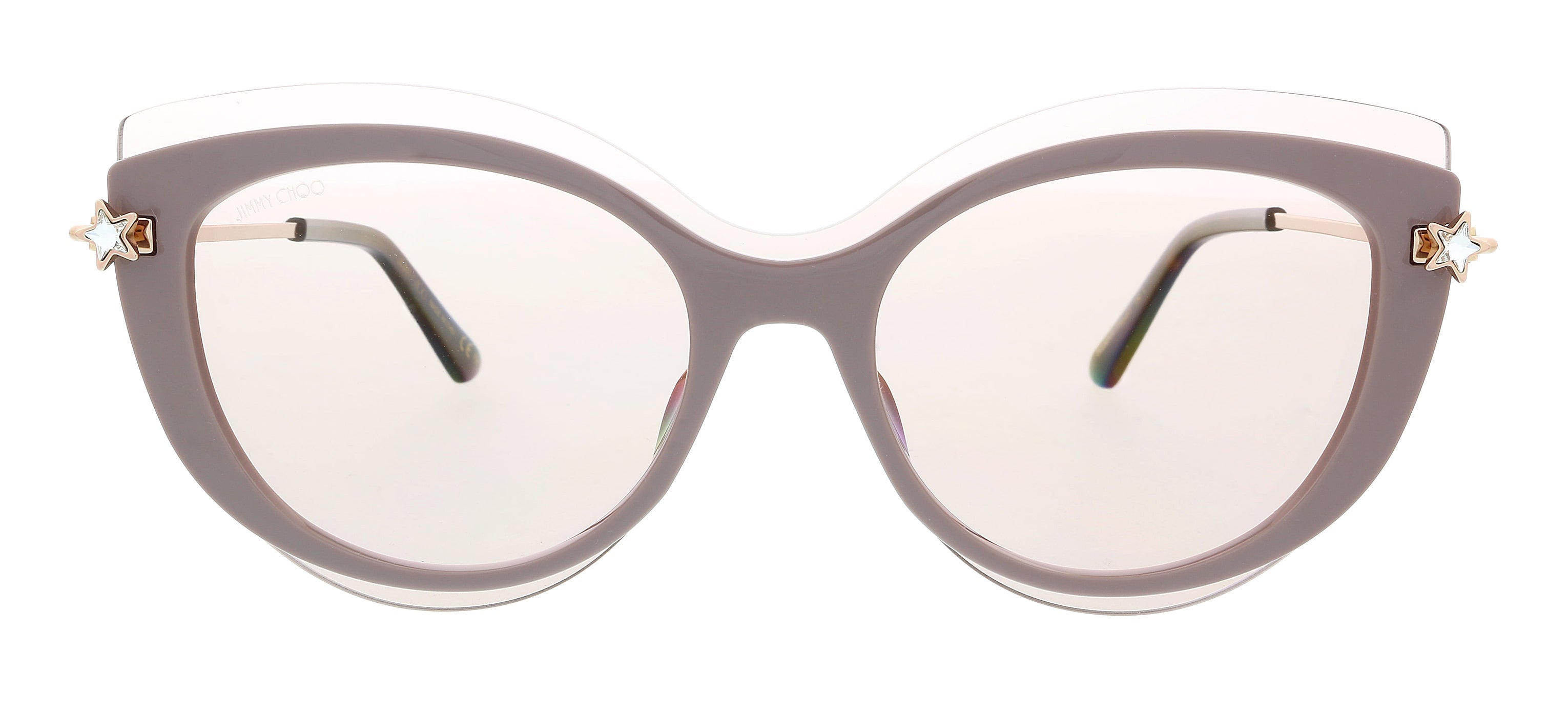 JIMMY CHOO Beige Cateye CLEAGS 0FWM K1 Sunglasses