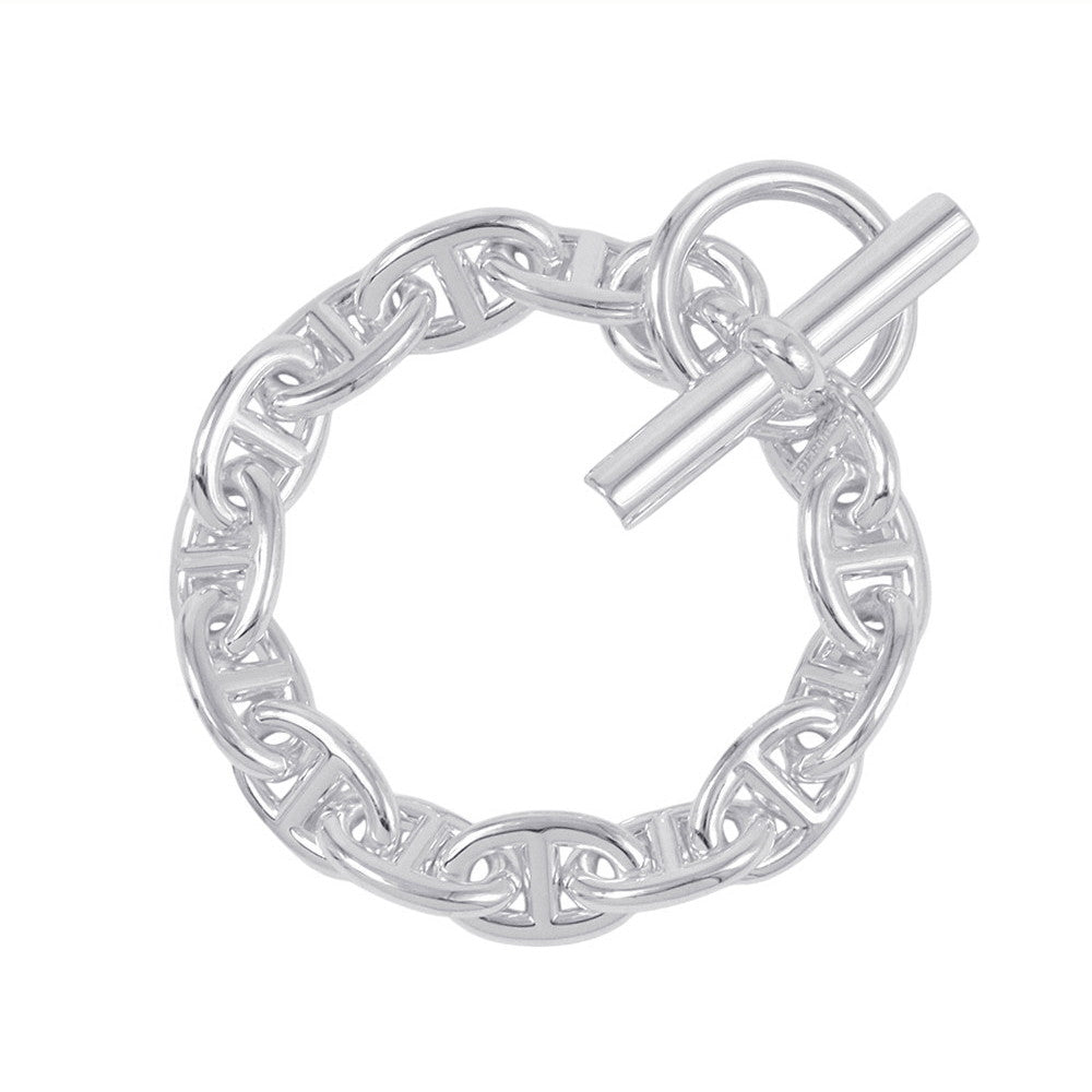 HERMES Chaine d'Ancre Bracelet 14 frames Size PM SV925