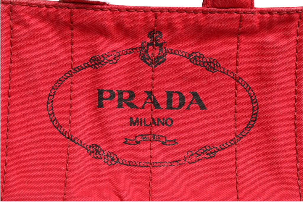 Prada Canapa Mini Canvas Women's Tote ( )