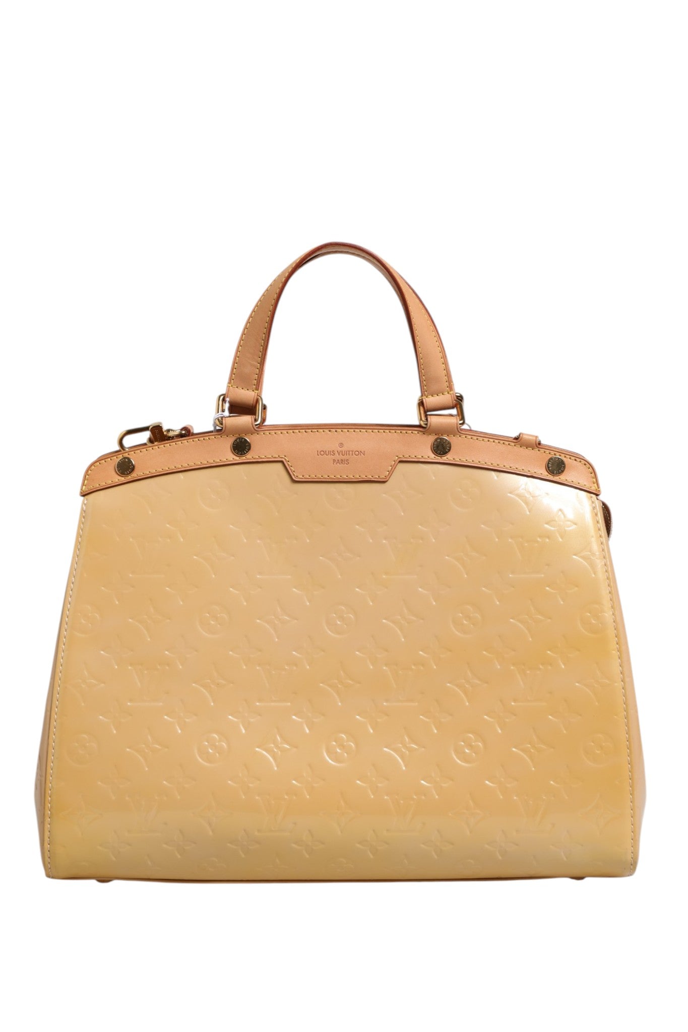 Louis Vuitton Monogram Vernis Brea MM Beige Women's Poudre ( )