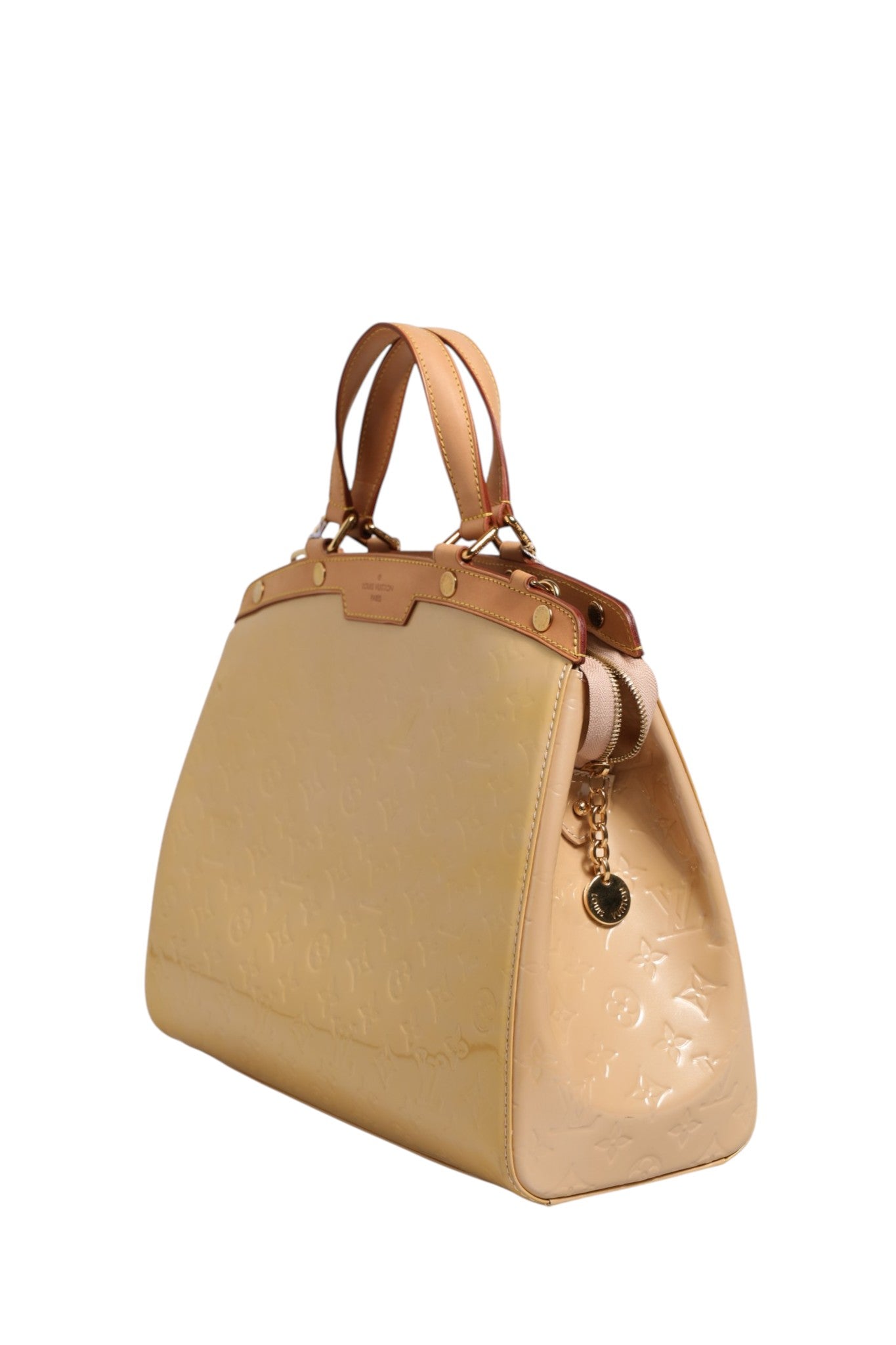 Louis Vuitton Monogram Vernis Brea MM Beige Women's Poudre ( )