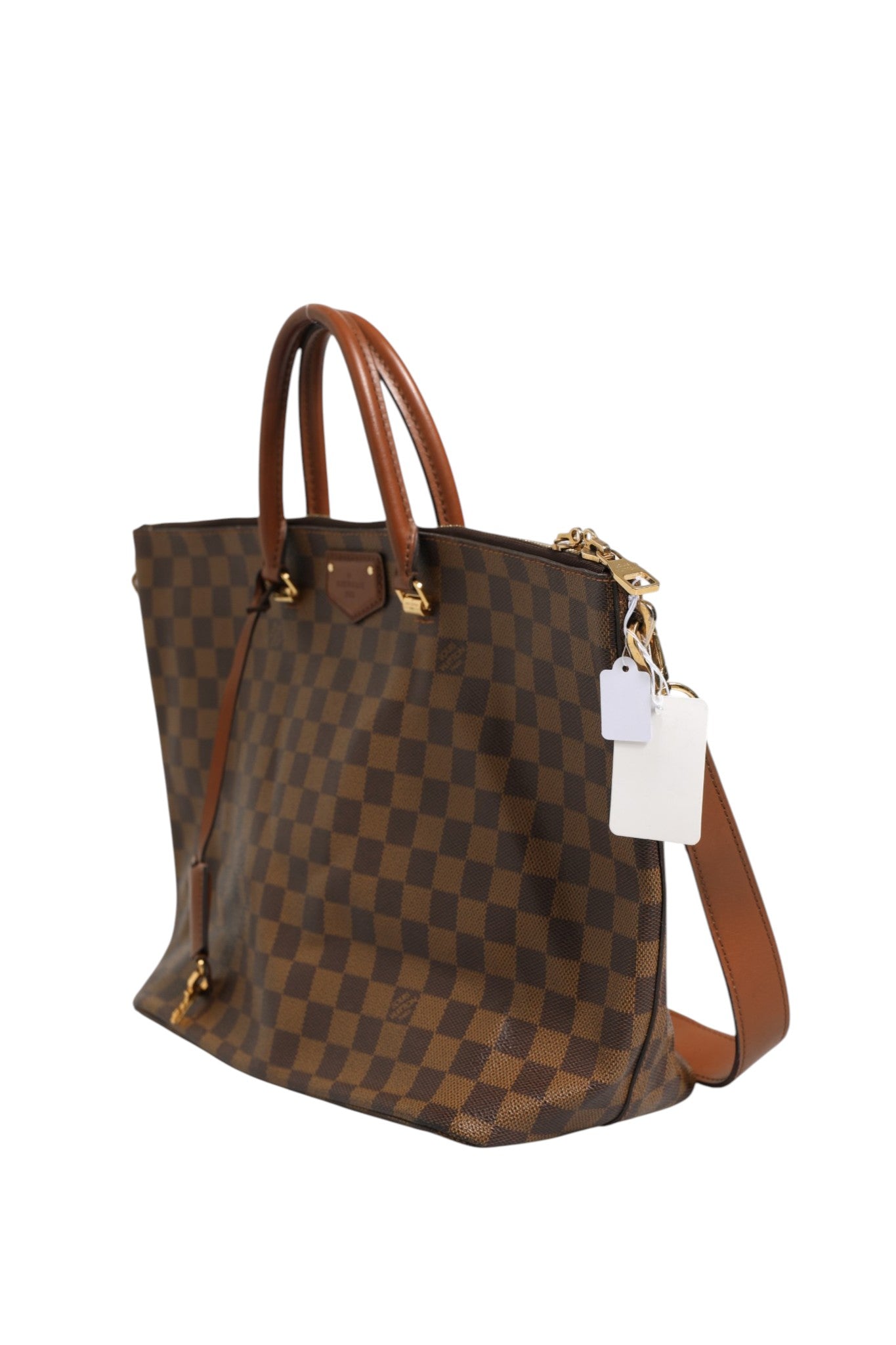 Louis Vuitton Damier Ebene Belmont Tote Women's Bag ( )