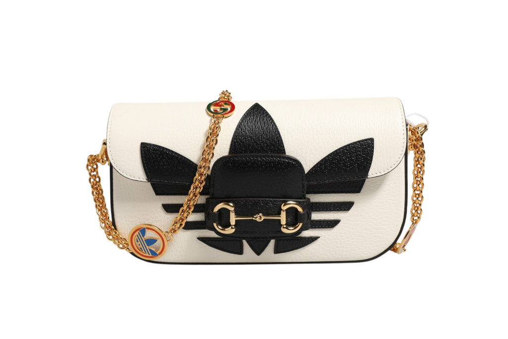 Gucci Gucci x Adidas Horsebit 1955 Shoulder Bag Women's Black/White ( )
