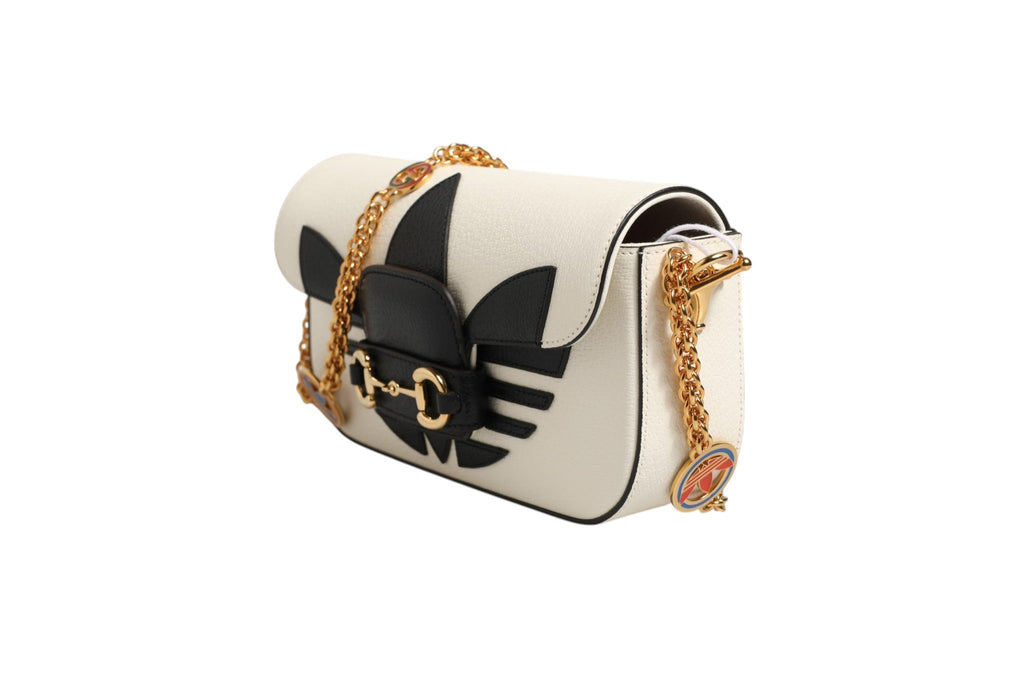 Gucci Gucci x Adidas Horsebit 1955 Shoulder Bag Women's Black/White ( )