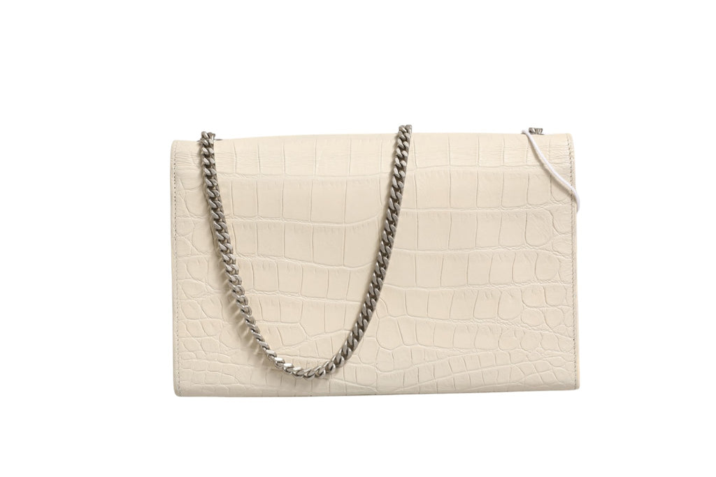 Saint Laurent Kate Tassel Small Croc-Embossed Women's Leather ( )