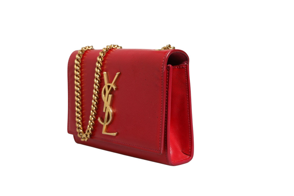 Saint Laurent Kate Red Leather Crossbody Women's Bag ( )
