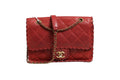 Chanel Mini Flap Bag Lambskin Braided Calfskin Gold Tone Women's Metal ( )