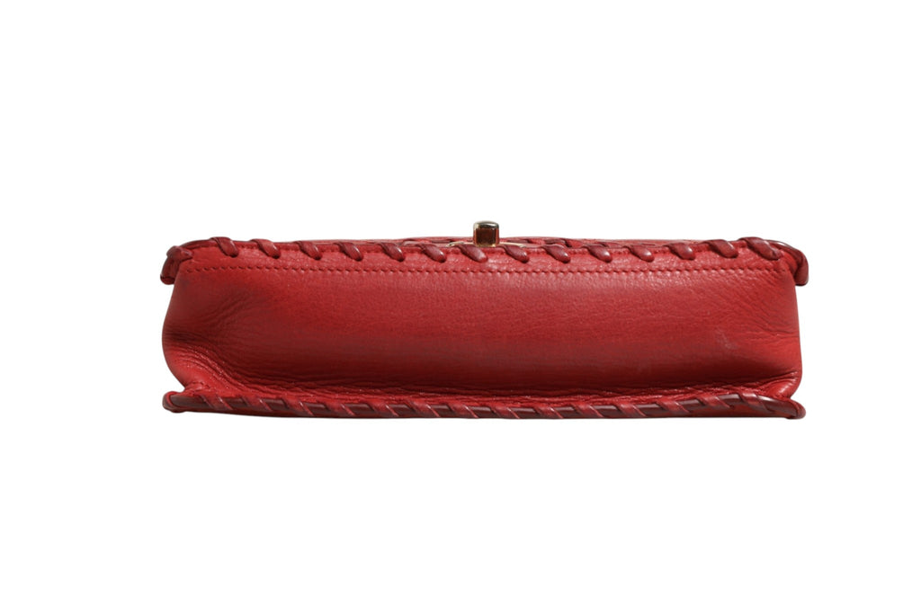 Chanel Mini Flap Bag Lambskin Braided Calfskin Gold Tone Women's Metal ( )