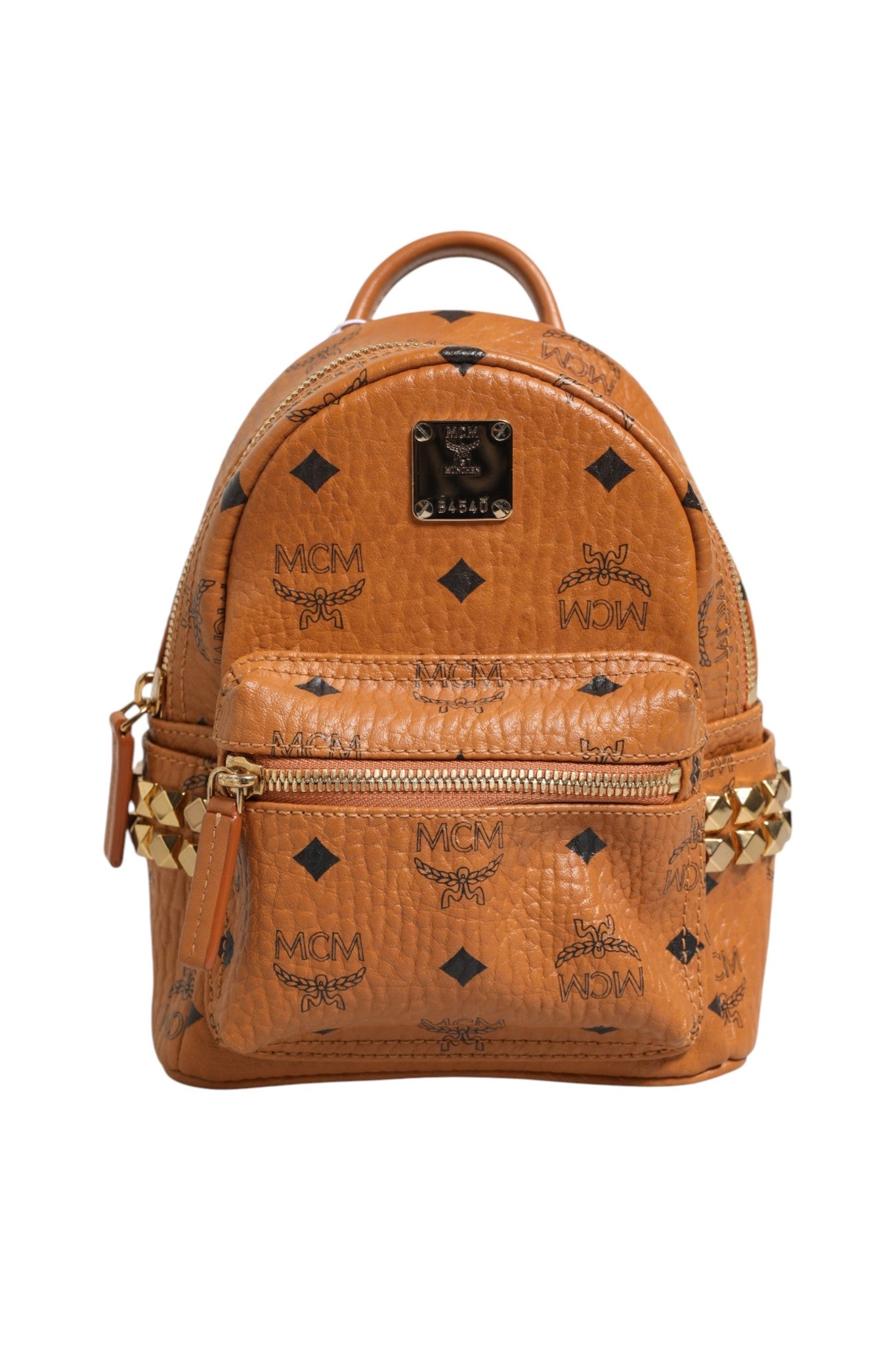 MCM Stark Mini Backpack in Visetos Women's Cognac ( )