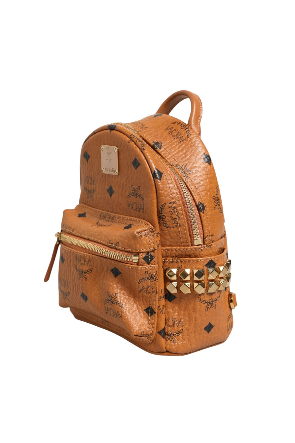 MCM Stark Mini Backpack in Visetos Women's Cognac ( )
