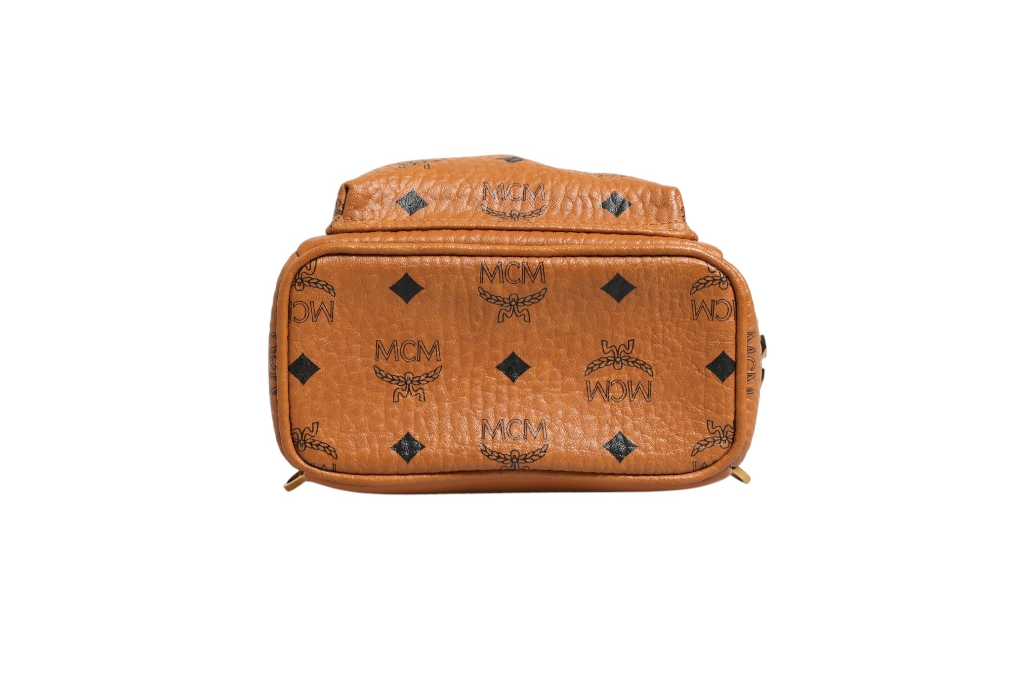 MCM Stark Mini Backpack in Visetos Women's Cognac ( )