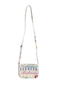 Balenciaga White Graffiti Print Leather Mini City Women's Handbag ( )