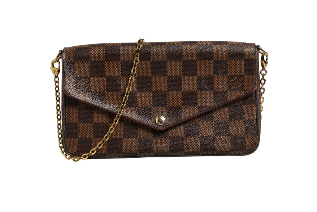 Louis Vuitton Damier Ebene Pochette Felice Chain Women's Wallet ( )