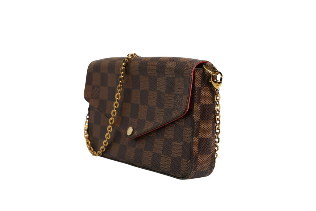 Louis Vuitton Damier Ebene Pochette Felice Chain Women's Wallet ( )