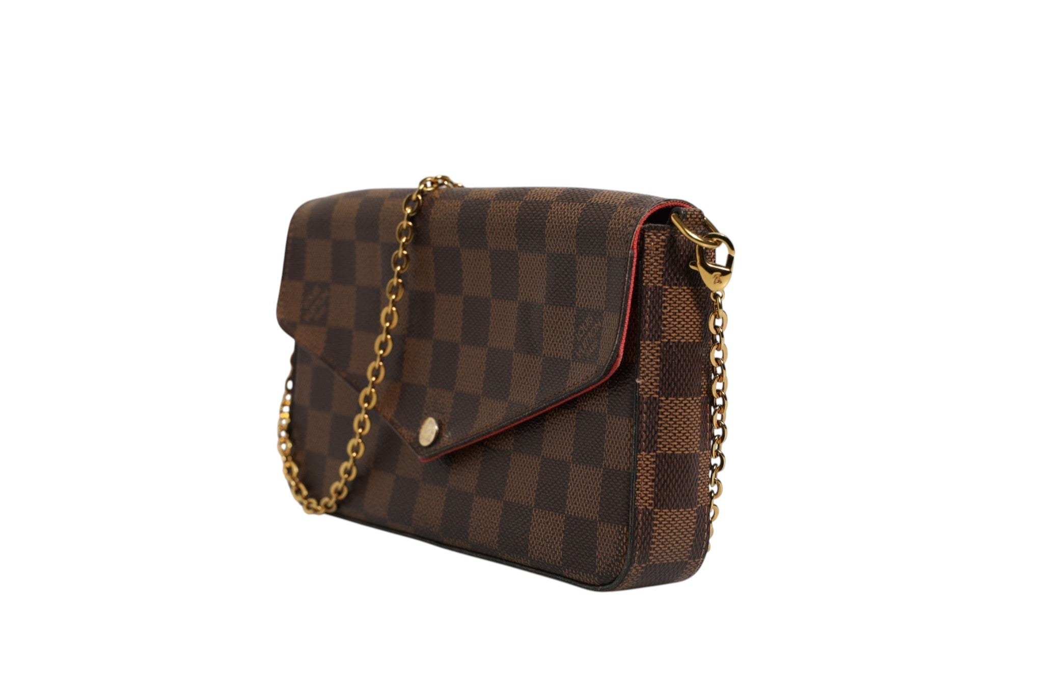 Louis Vuitton Damier Ebene Pochette Felice Chain Women's Wallet ( )