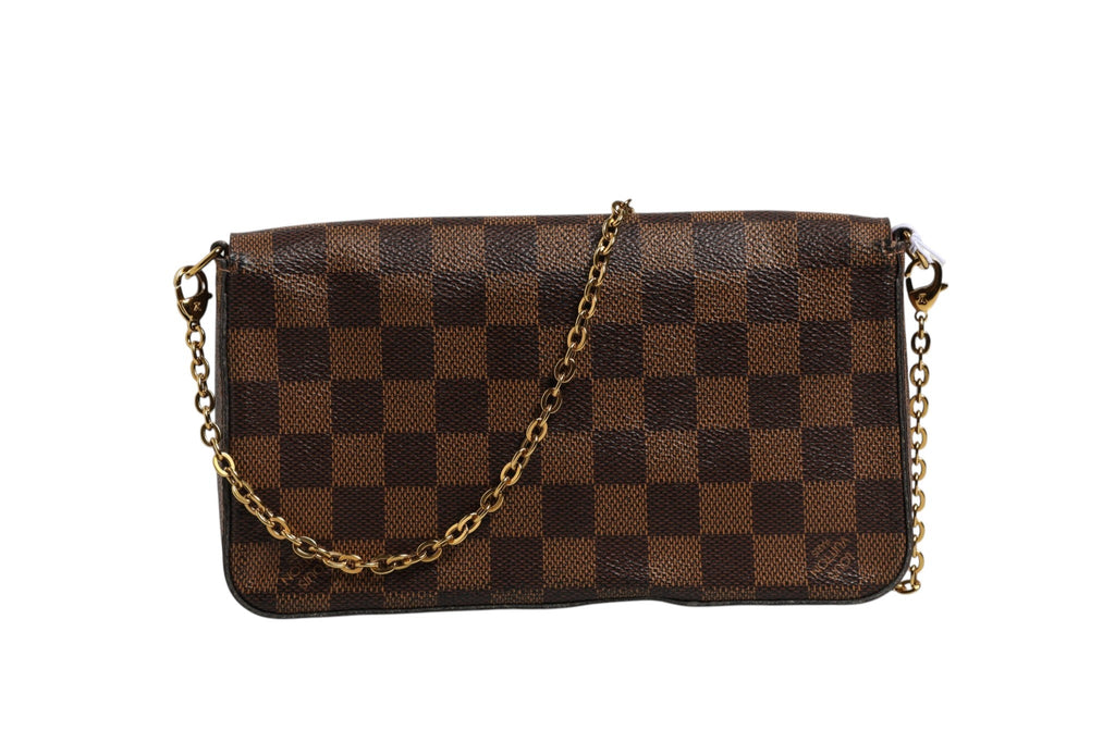 Louis Vuitton Damier Ebene Pochette Felice Chain Women's Wallet ( )