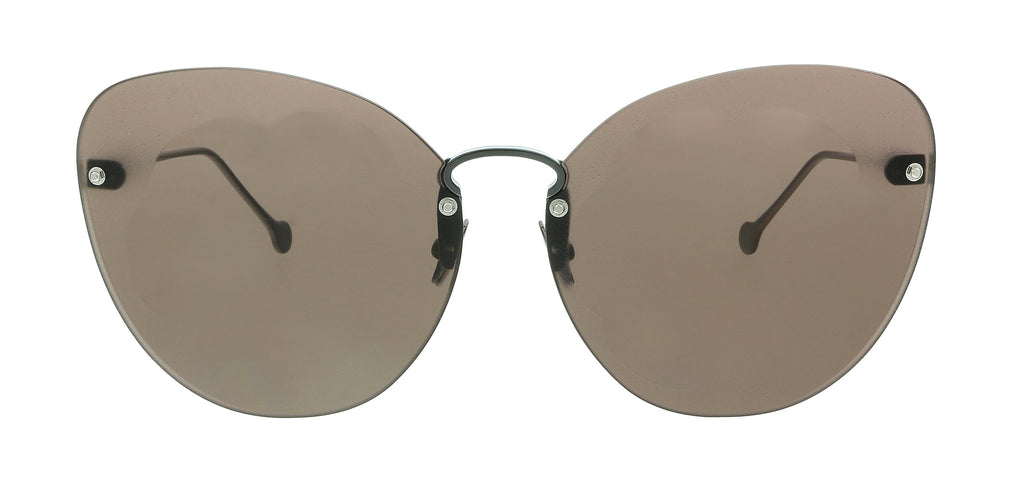 Salvatore Ferragamo Shiny Gunmetal/Maple Butterfly SF178S FIORE 067 Sunglasses