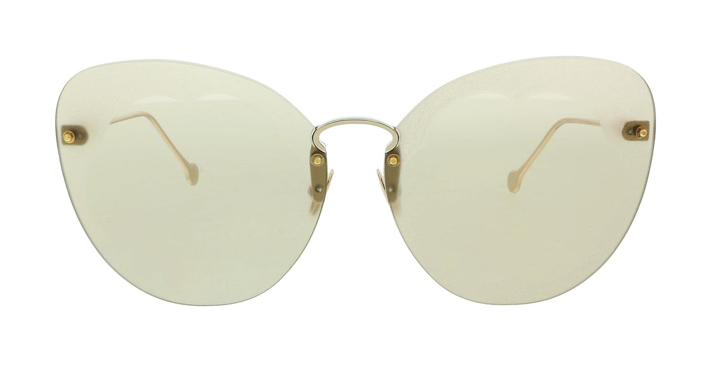 Salvatore Ferragamo Shiny Gold/Birch Butterfly SF178S FIORE 718 Sunglasses