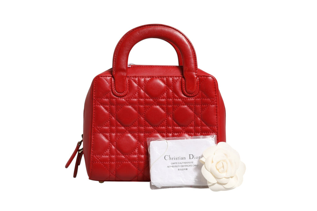 Christian Dior Small Dior Toujours Bag Black Macrocannage Women's Calfskin ( )
