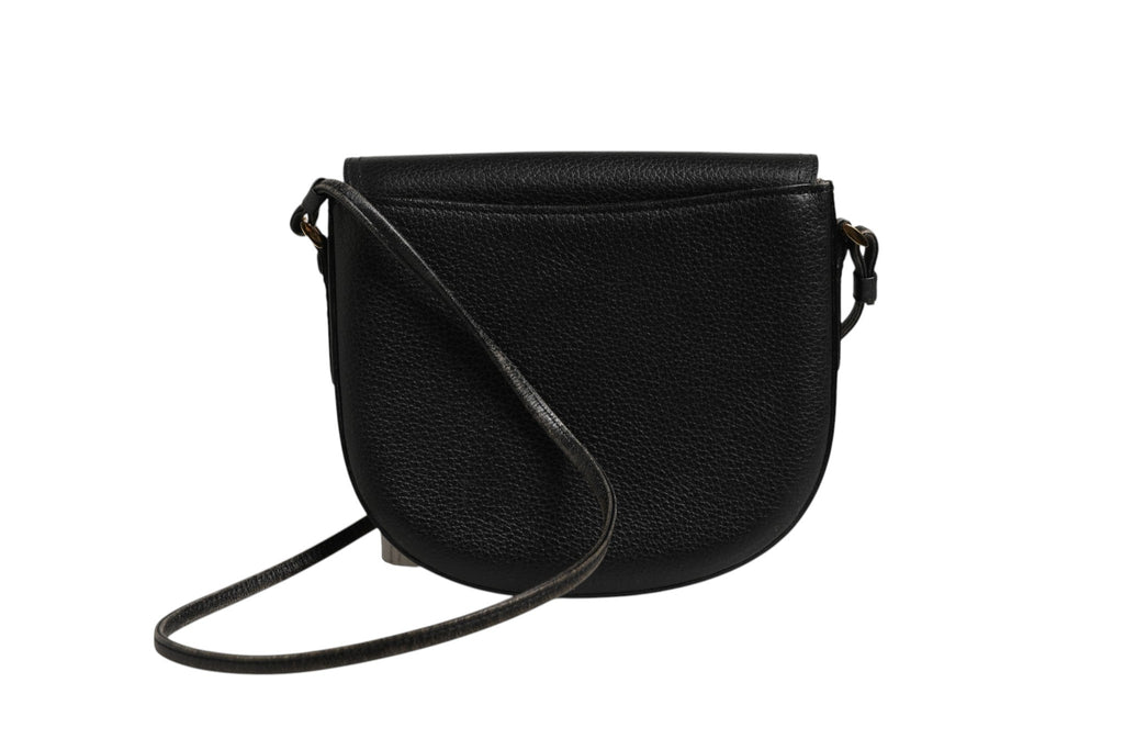 Burberry Black and Gold leather logo crossbody Women's bag ( )