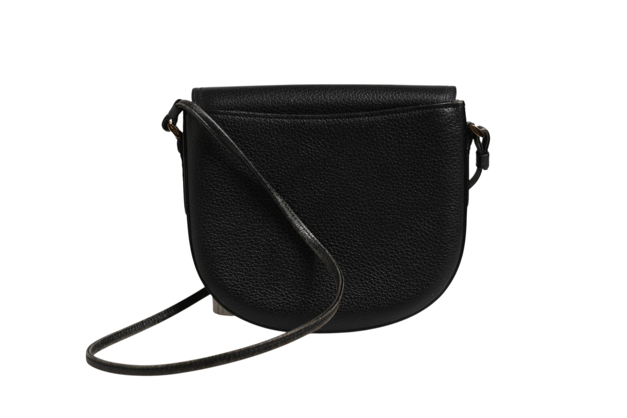 Burberry Black and Gold leather logo crossbody Women's bag ( )
