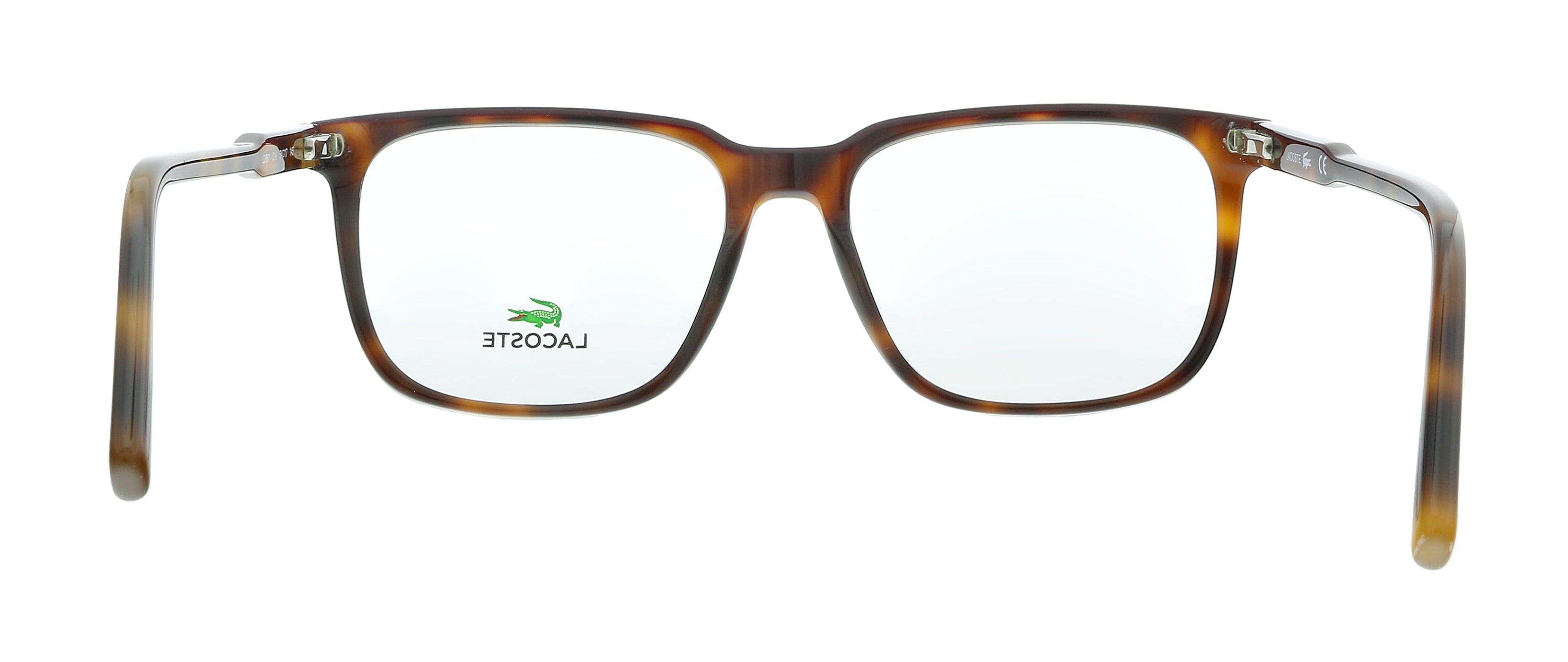 Lacoste Havana/Burgundy Modified Rectangle L2861 219 Eyeglasses