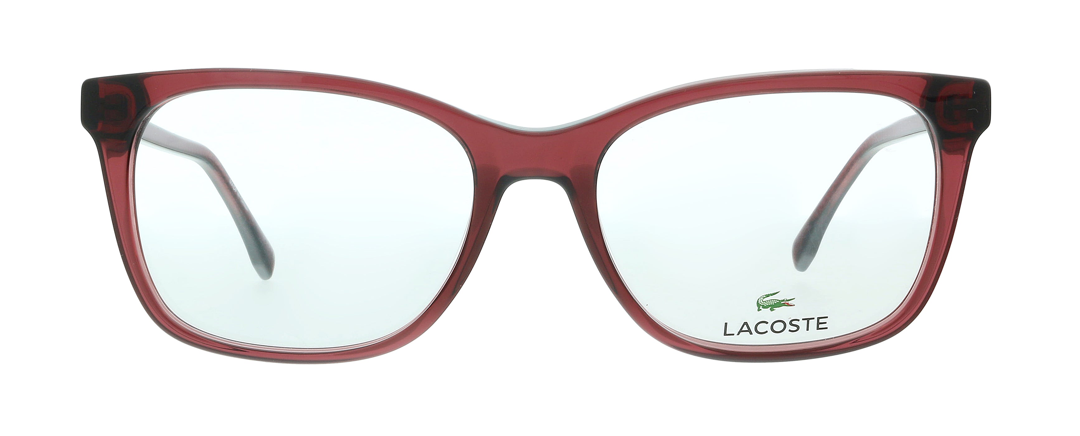 Lacoste Red Wine Modified Rectangle L2870 615 Eyeglasses