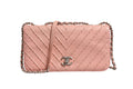 Chanel Small Classic Double Flap Bag Light Pink Women's Chevron ( )