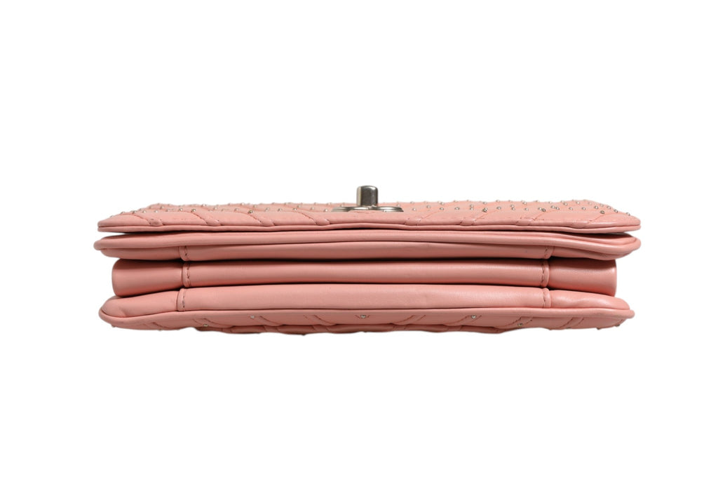 Chanel Small Classic Double Flap Bag Light Pink Women's Chevron ( )