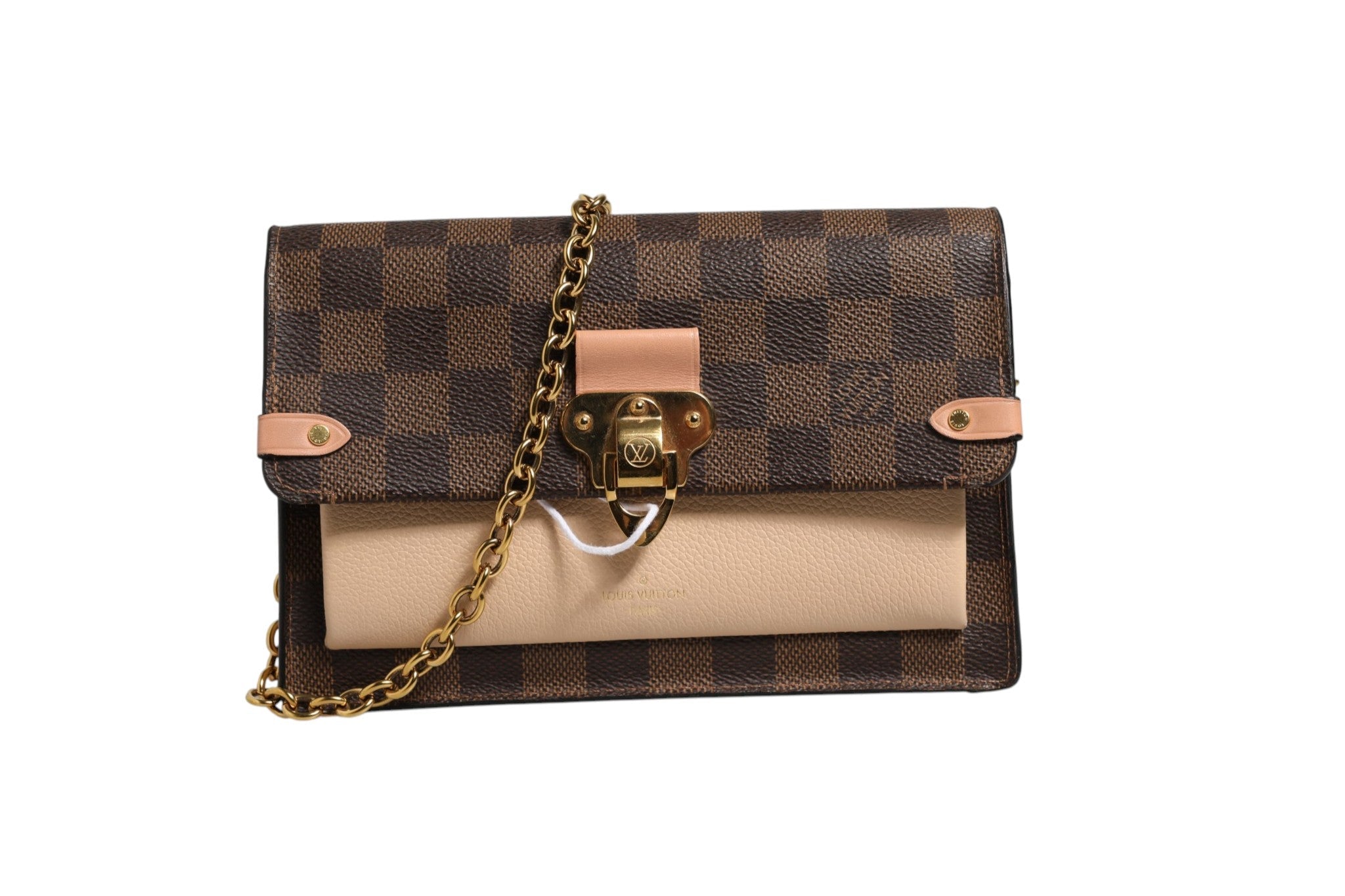 Louis Vuitton Damier Ebene Vavin Chain Women's Wallet ( )
