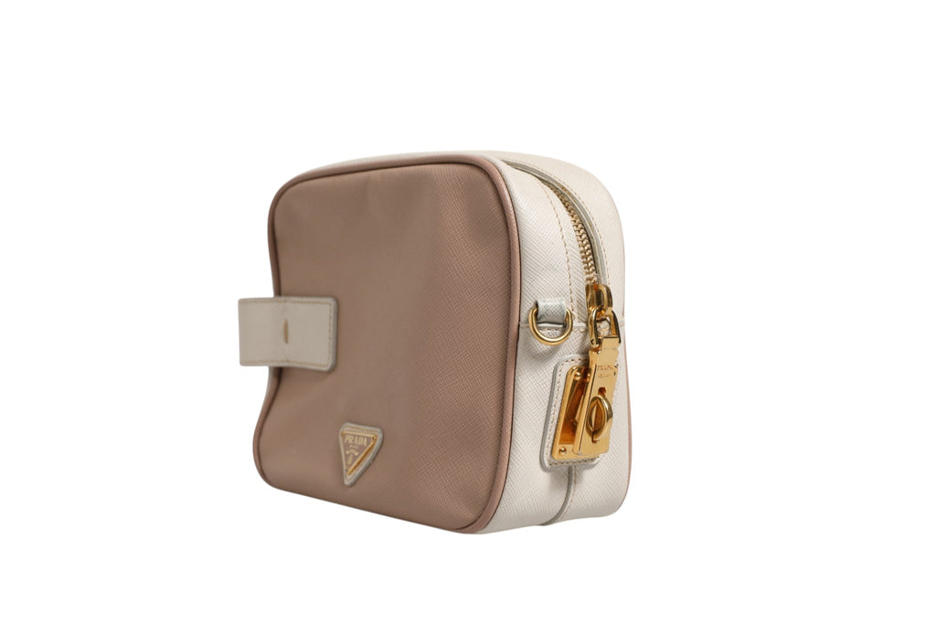 Prada Clay Gray Small Leather Shoulder Women's Bag ( )