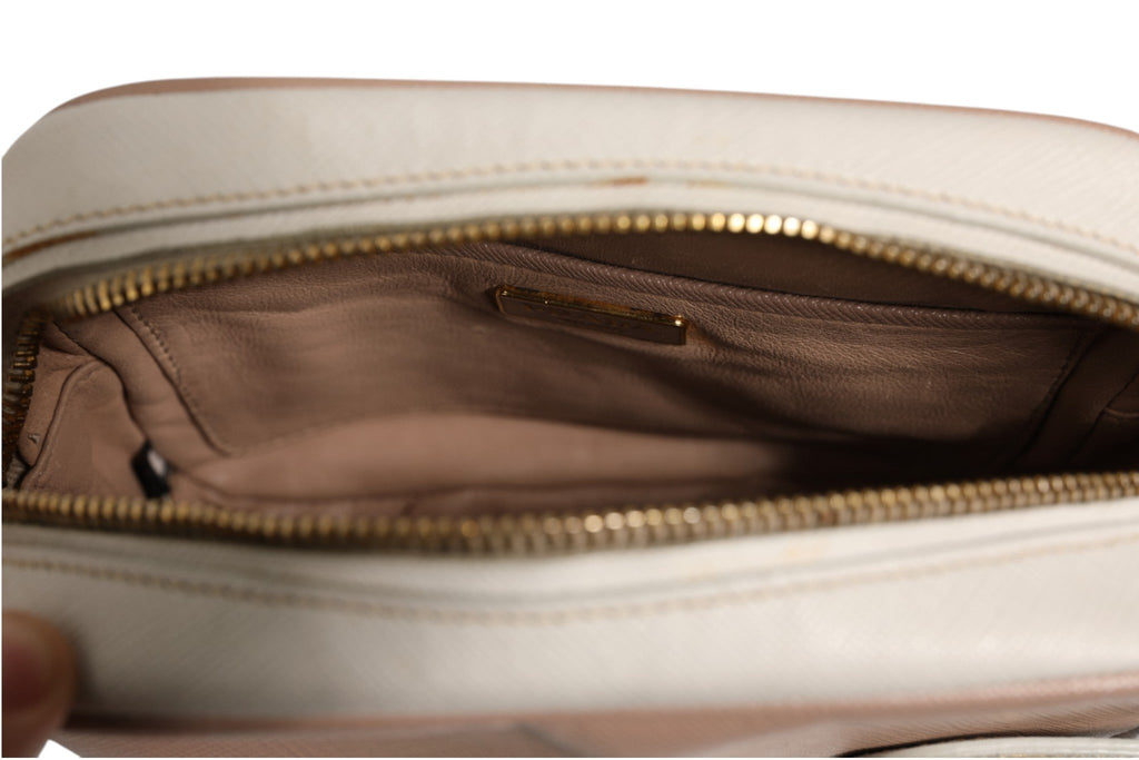 Prada Clay Gray Small Leather Shoulder Women's Bag ( )