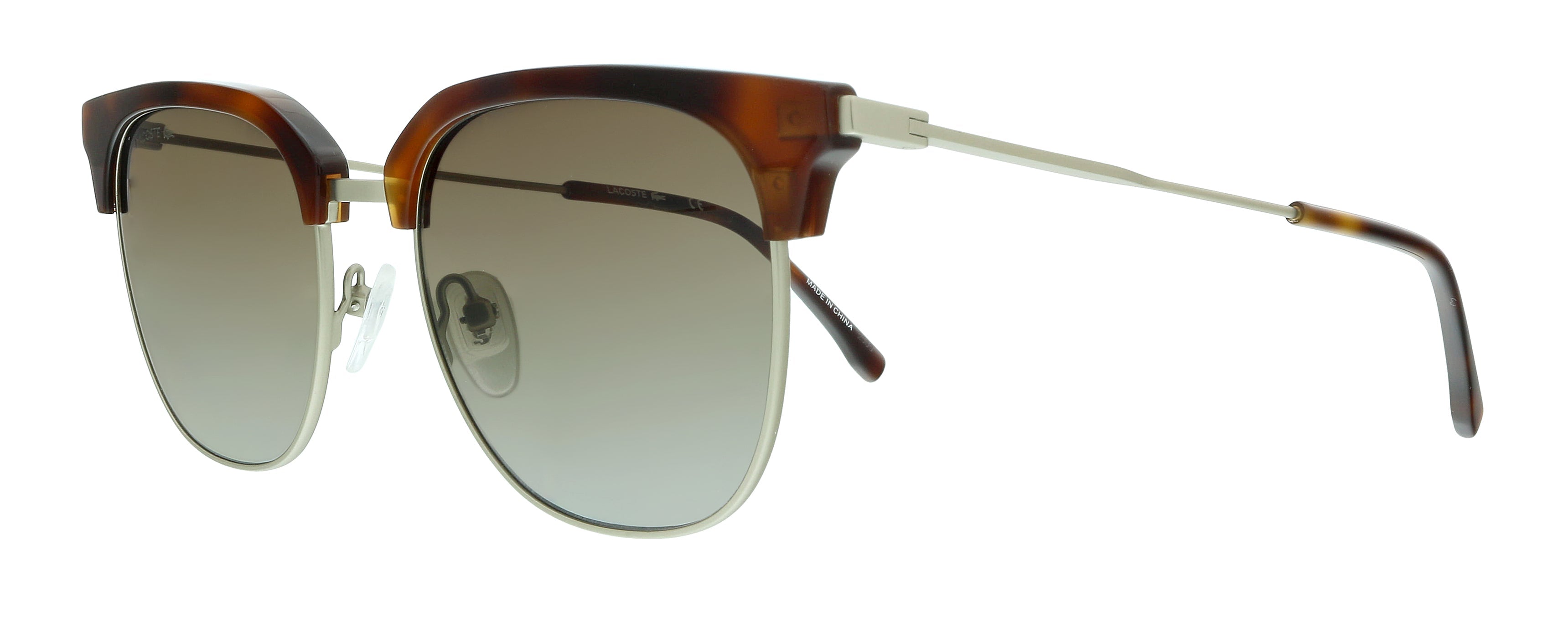 Lacoste Light Gold Modified Rectangle L240S 718 Sunglasses